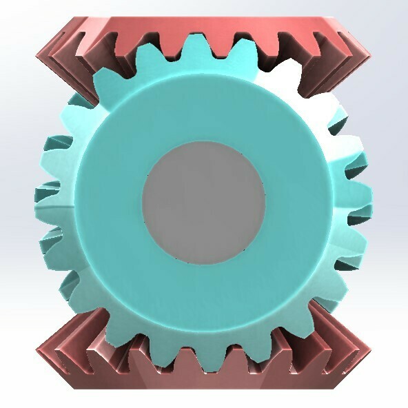 Free STL file Four bevel gear transmissionT20m1・3D print design to